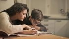 boy studying