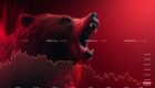 Red,Bear,Market,In,The,Stock,Market ,Graph,Of,A